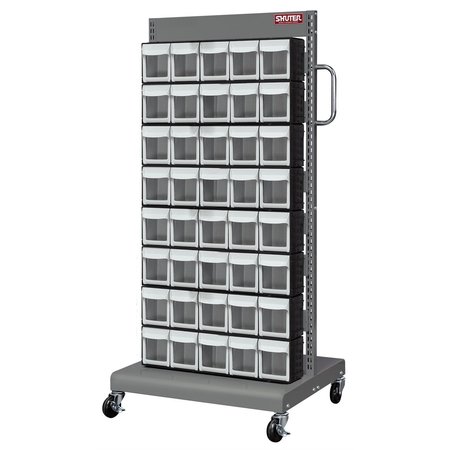 LDS INDUSTRIES Mobile Parts Cart - Flip Out Bin, 40 Bins 1010546